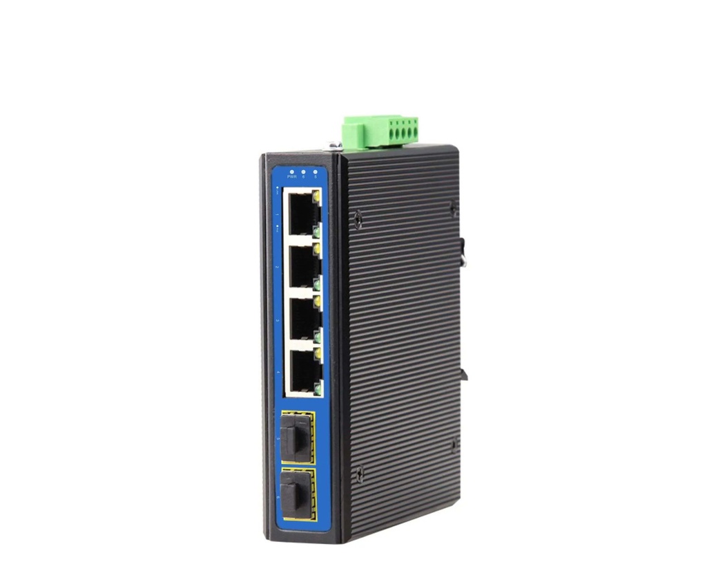 6 Ports Full Gigabit Industrial Fiber Switch