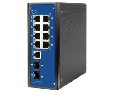 10 Ports Full Gigabit Managed Industrial Switch