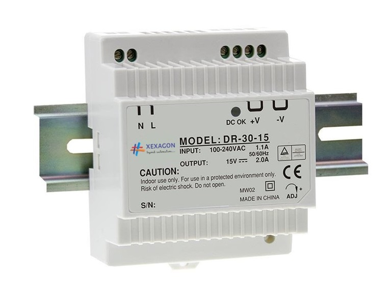 DR-30W Din Rail Power Supply 5V, 3A