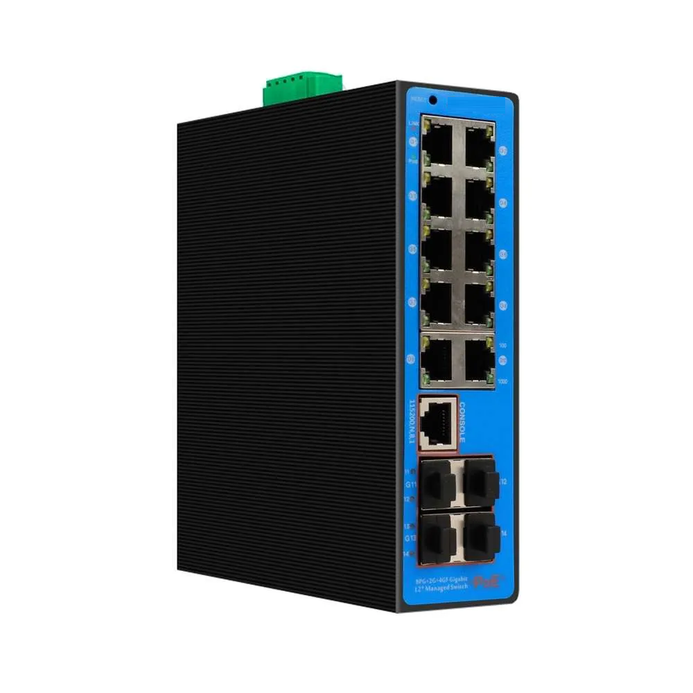 Hot Selling 12 Ports Managed Industrial PoE Switch