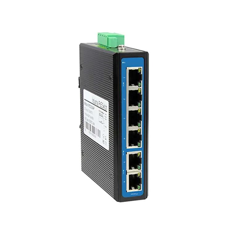 High Quality 6 Ports Full Gigabit Industrial PoE Switch