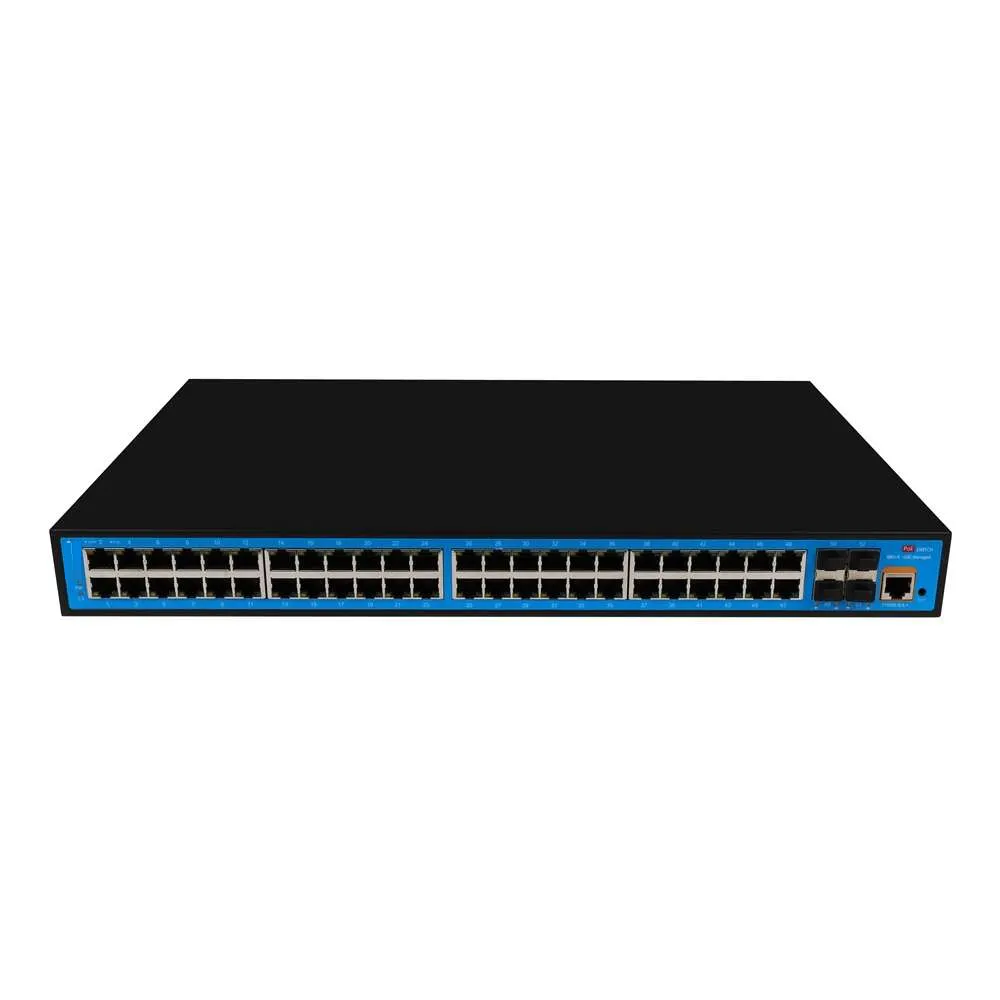 52 Ports Layer 2 Managed PoE Switch with 10G uplink
