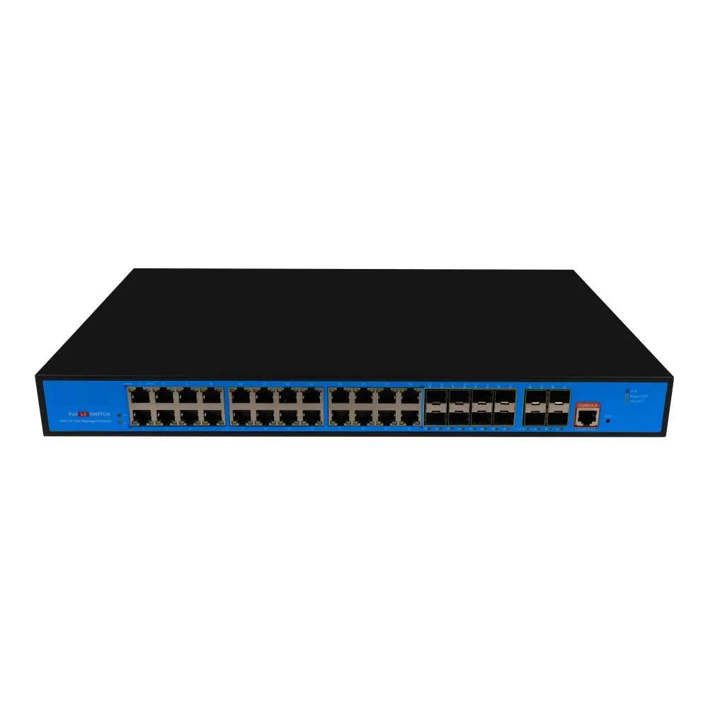 36 Ports Managed PoE Switch with 4*10G-SFP