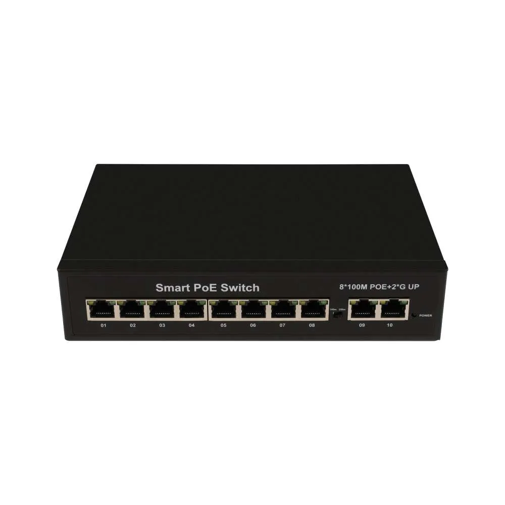 Wholesale 10 Ports 100M PoE Switch with Build-in PoE Switch