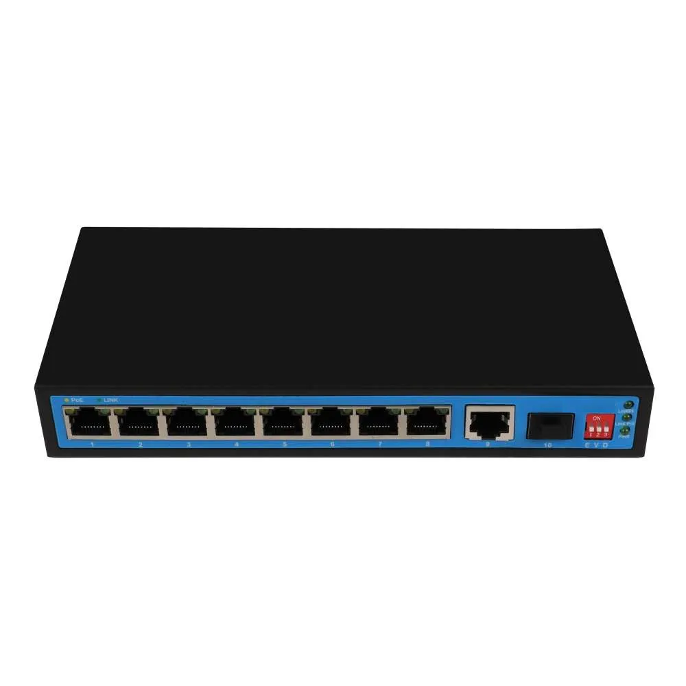 Good Quality 10 Ports Full Giga PoE Switch