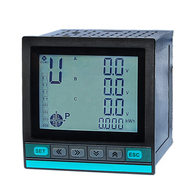DW9L multifunction digital electric power meter price with rs485/power factor