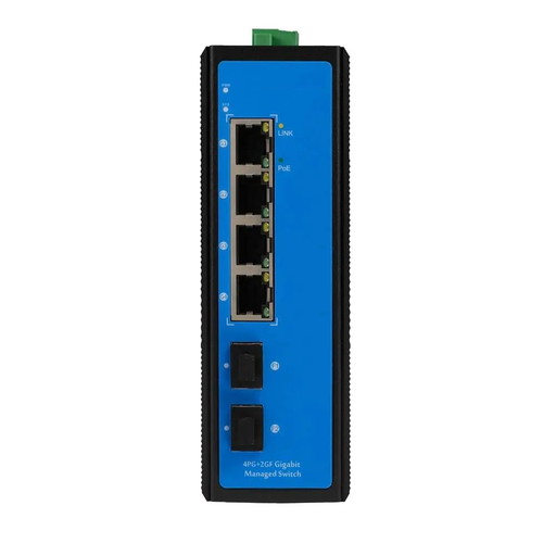 [XC -PIS6806M-4GE] 4 Port 2.5G Managed Industrial POE Switch