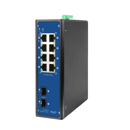 [XC-PIS1810-8GE] 1000M 8 Port Gigabit Industrial POE switch with 2 SFP slot