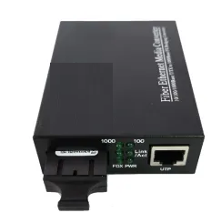 [XC-810GM] 1000M Fiber Media Converter Works at 100/1000Mbps in Full-Duplex mode for both TX port and FX port