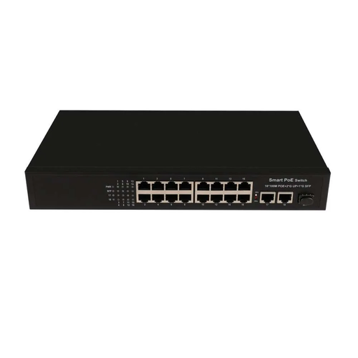 [XC-S1718CF-AP] CCTV 18 Ports 100M PoE Switch with 2 Giga*RJ45 +1*SFP Switch