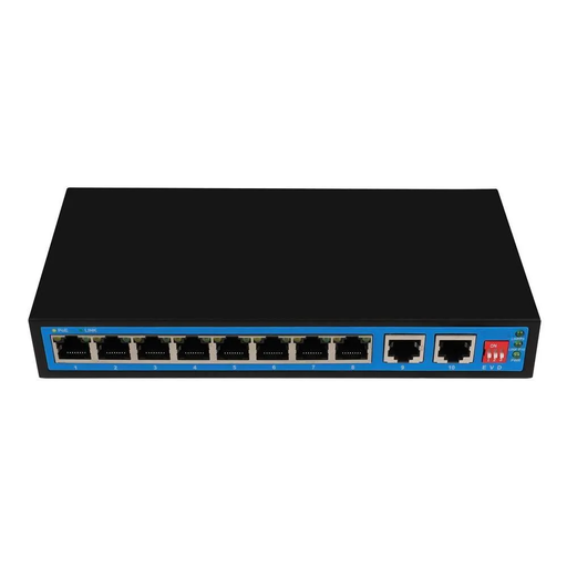 [XC-S1910CG-DP] 8*1000M POE+2*1000M RJ45 Uplink Gigabit Unmanaged PoE Switch