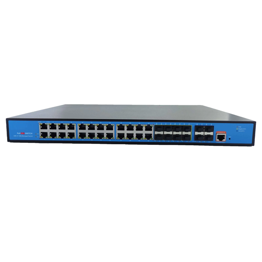 [XC-S2936GM-8GF-AP] 36 Ports Managed PoE Switch with 4*10G-SFP+